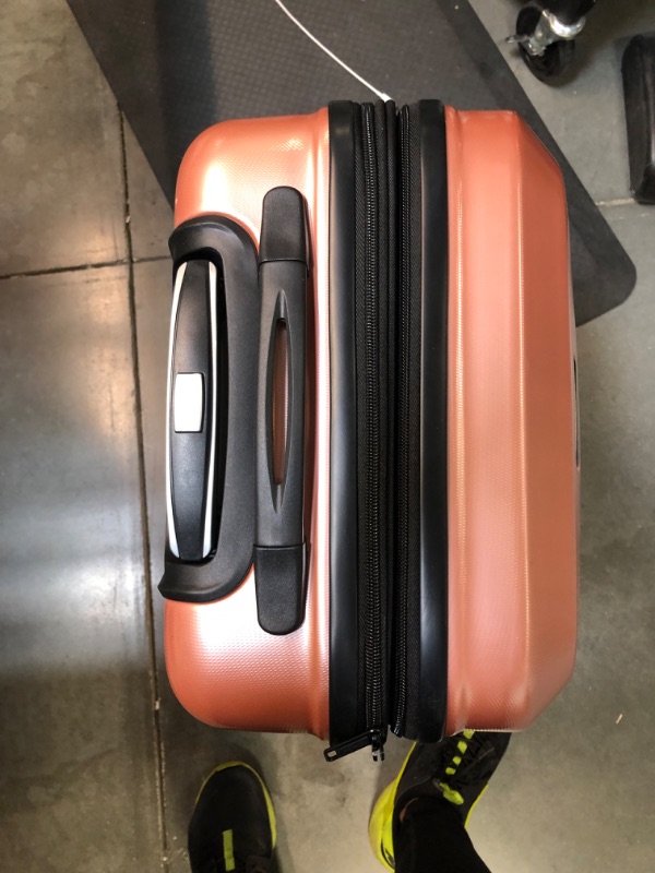 Photo 5 of American Tourister Moonlight Hardside Expandable Luggage with Spinner Wheels, Rose Gold, Carry-On 21-Inch Carry-On 21-Inch Rose Gold