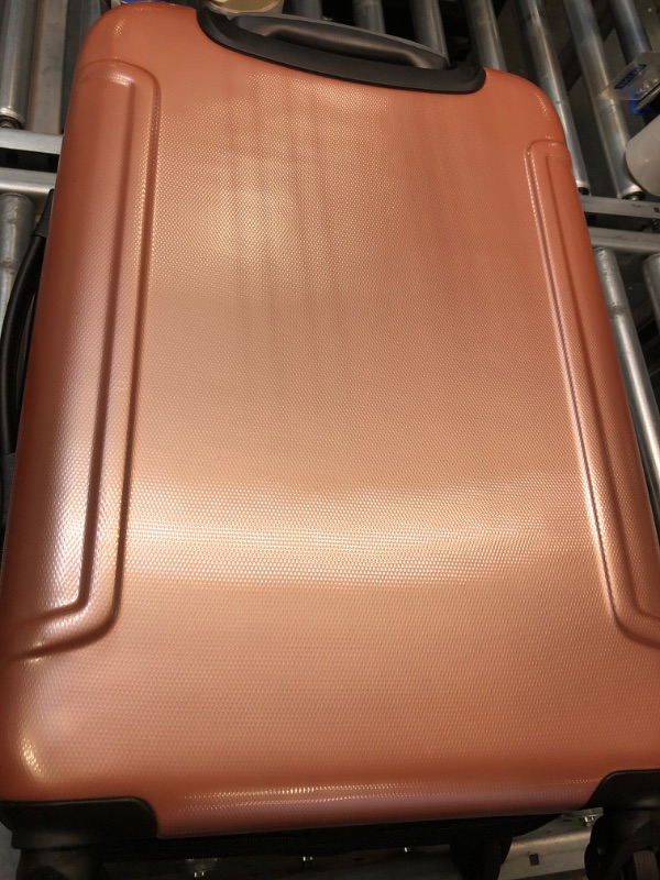 Photo 4 of American Tourister Moonlight Hardside Expandable Luggage with Spinner Wheels, Rose Gold, Carry-On 21-Inch Carry-On 21-Inch Rose Gold