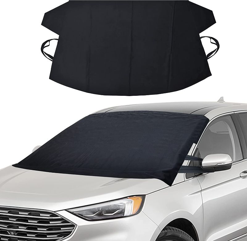 Photo 1 of 
EcoNour Car Windshield Cover for Ice and Snow | Upgraded 600D Oxford Fabric Winter Windshield Covers for Ice Removal | Winter Car Accessories for Windshield...
Color:Black