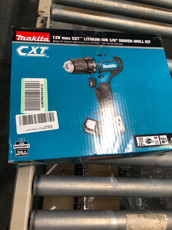 Photo 2 of Makita FD09R1 12V max CXT® Lithium-Ion Cordless 3/8" Driver-Drill Kit (2.0Ah)