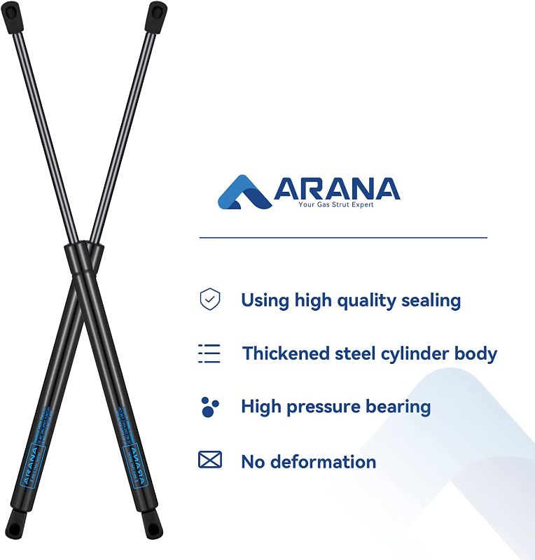 Photo 1 of ARANA C16-15645 17 inch 20Lb Gas Struts Spring Shock C1615645 17" 20Lb Lift Support for Motorhome Storage Door Truck Topper Cap Camper Shell RV Door Leer Capper, 2Pcs Set