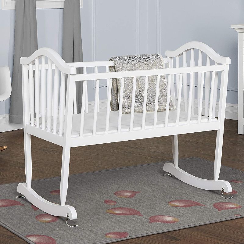 Photo 1 of 
Dream on Me Rocking Cradle, White , 38x22x32.5 Inch (Pack of 1)
Color:Dream on Me Rocking Cradle