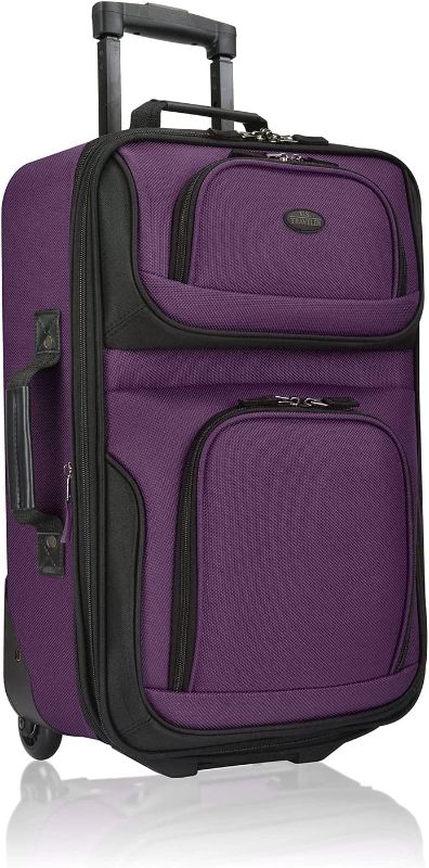 Photo 1 of 
U.S. Traveler Rio Rugged Fabric Expandable Carry-on Luggage, Purple, 2 Wheel