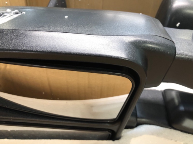 Photo 2 of AERDM New F150 Towing Mirrors fit 2015-2018 with Auxiliary/Puddle Lights Signal Indicator and Linear arrow light Power Operation Heated Black Housing with 22pin to 8pin adapter