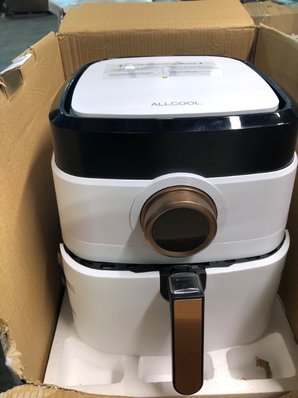 Photo 3 of Air Fryer, Airfryer Oven Large Air Fryer 1700W 8-in-1 with Touch Screen Air Fryers Detachable Dishwasher Safe Nonstick Basket Freidora de Aire 36 Recipes BPA & PFOA Free 5.8 QT White Air Fryer