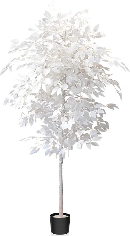 Photo 1 of 
FUNORNAM 6ft Tall Artificial Ficus Trees White Fake Plants with Pot for Home Indoor Decor
Color:White Tree