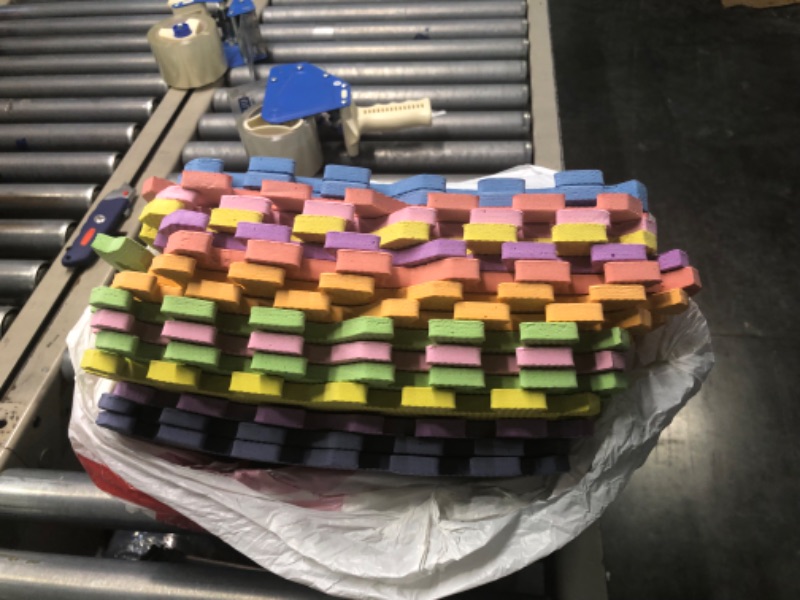 Photo 1 of Interlocking EVA Foam Floor Tiles with Border Pieces - Great for Use as a Play Mat or Home Exercise Flooring by Stalwart
Color:Multi-color