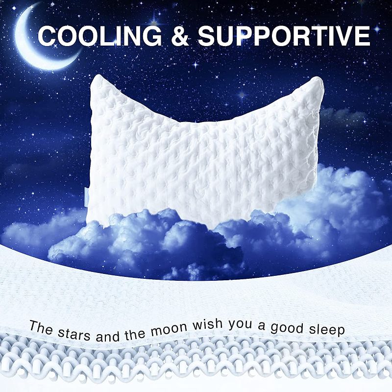 Photo 1 of 
Firebrighting Cooling Side Sleeper Pillow for Neck and Shoulder Pain, Adjustable Memory Foam Bed Pillows for Sleeping, Bamboo Curved Neck Pillow Queen Size...
Size:Queen Size(2-pack)