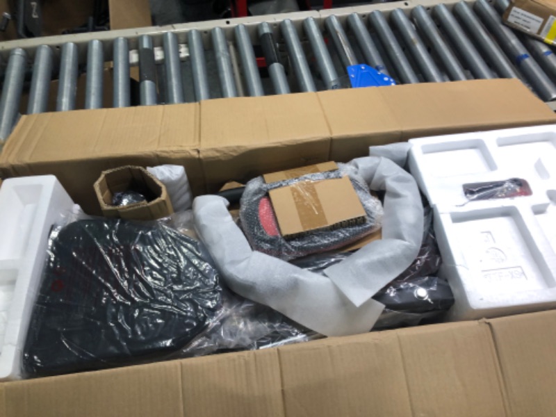 Photo 3 of YYFITT 3-In-1 Folding Exercise Bike, Stationary Bikes for Home with Arm Workout Bands, Indoor Fitness Bike with 16 Levels Magnetic Resistance, Fully Support Back Pad and Phone/Tablet Holder Red