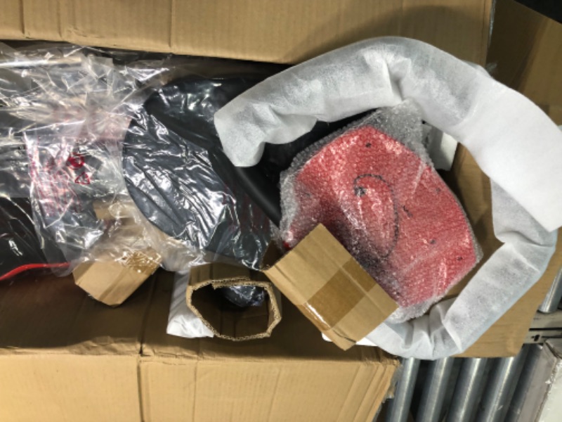 Photo 4 of YYFITT 3-In-1 Folding Exercise Bike, Stationary Bikes for Home with Arm Workout Bands, Indoor Fitness Bike with 16 Levels Magnetic Resistance, Fully Support Back Pad and Phone/Tablet Holder Red