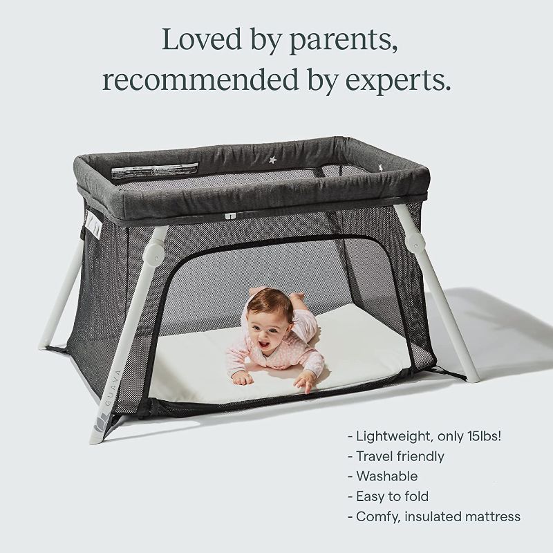 Photo 1 of 
Guava Family Lotus Travel Crib | Certified Baby Safe Portable Crib with Mattress | Folding Portable Playpen for Babies and Toddlers | Play Yard 
