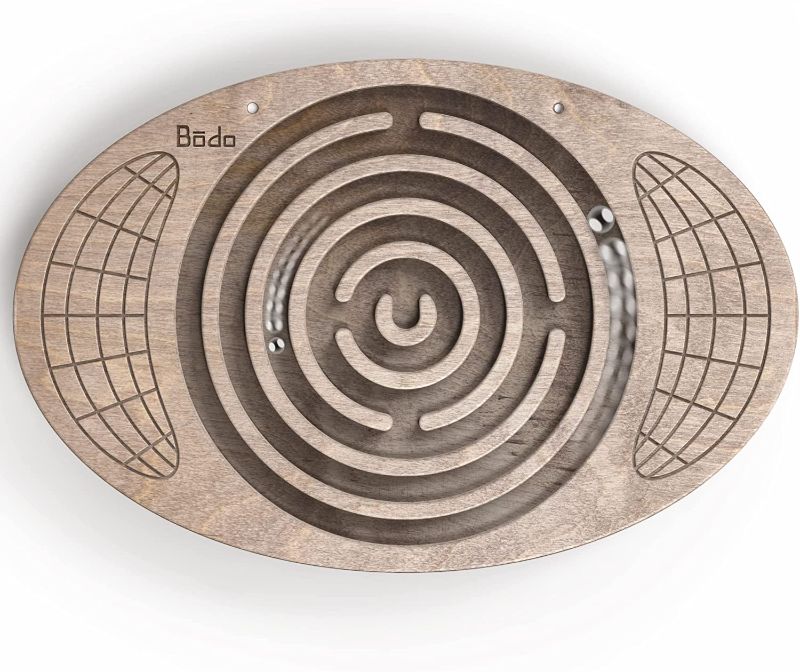 Photo 4 of 
Bodo Maze Balance Board - Wood Wobble Board for Kids, Toddlers, Teens & Adults for Exercise Training, Physical Therapy, Bodyweight Fitness,