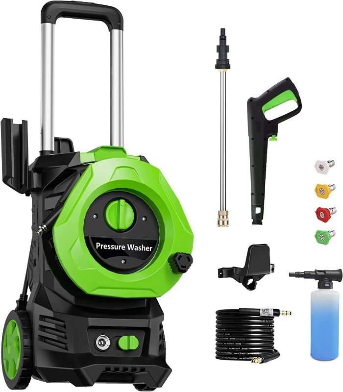 Photo 1 of 
Zeccos Electric Pressure Washer, 3800PSI 2.4GPM, Power Washer Includes Quick Connect 4-Nozzle Set, Snow Foam Lance, Brass Connector and TSS Trigger Gun,...