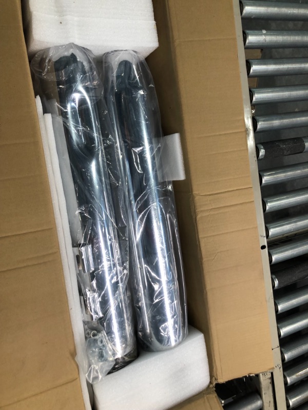 Photo 1 of SHARKROAD Super Loud Version Chrome 4” Slip On Mufflers Exhaust Pipe for Harley 2017-2022 Touring Road King, Steet Glide Baggers 18CB