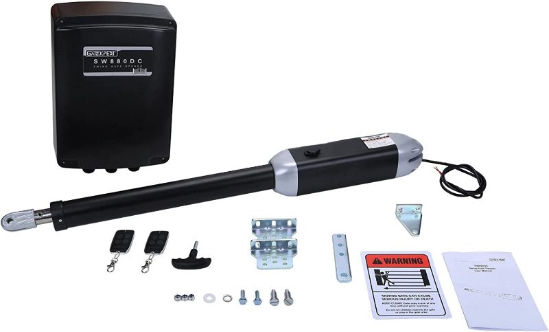 Photo 1 of 
GATEXPERT SW880DC Single Swing Gate Opener Kit Automatic Gate Operator for Gates up to 880 Pounds and 13 Feet