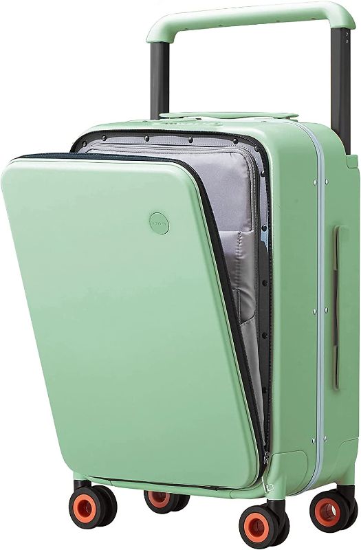 Photo 1 of 
Mixi Carry On Luggage, 20'' Suitcase with Front Laptop Pocket, Wide Handle Travel Rolling Luggage Aluminum Frame PC Hardside with Spinner Wheels...
Color:Avocado Green