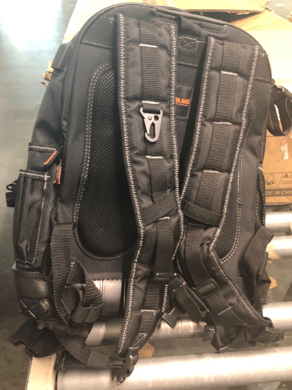 Photo 4 of 77-Pockets Tool backpack, Tool backpack for men, HVAC tool bag backpack, Electricians backpack tool bag, Large electrician backpack, Tool backpack for electricians, Tool backpack for construction
