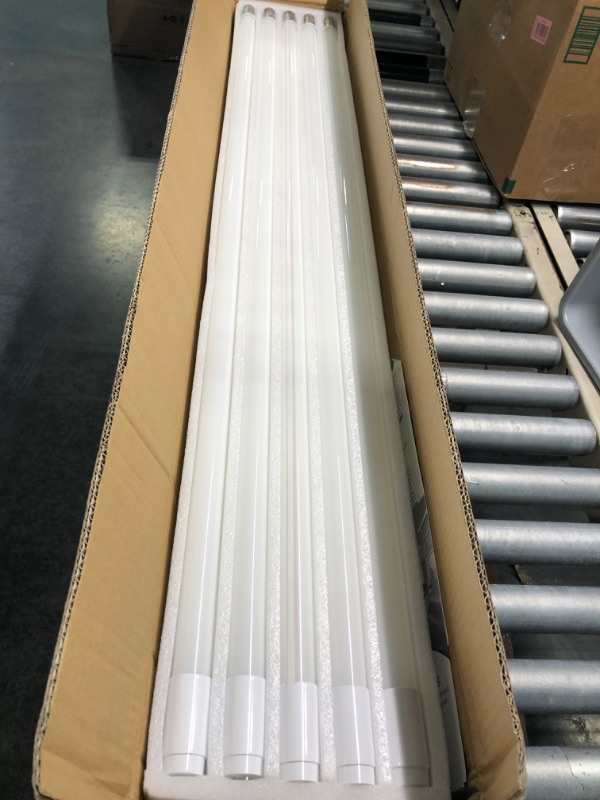 Photo 3 of 20 Pack 4FT LED T8 Hybrid Type A+B Light Tube, 18W, Plug & Play or Ballast Bypass, Single-Ended OR Double-Ended, 5000K, 2400lm, Frosted Cover, T8 T10 T12 for G13, , 120-277V, UL Listed 4 Ft | 5000k