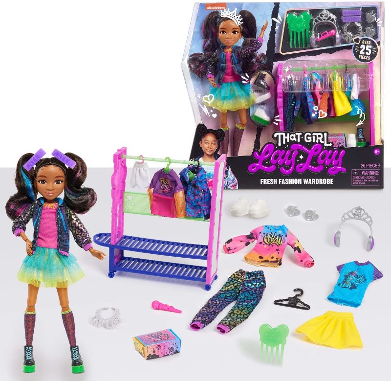 Photo 1 of 
Just Play That Girl Lay Lay Fresh Fashions Wardrobe, Doll and Accessories, Kids Toys for Ages 6 Up, and Presents
