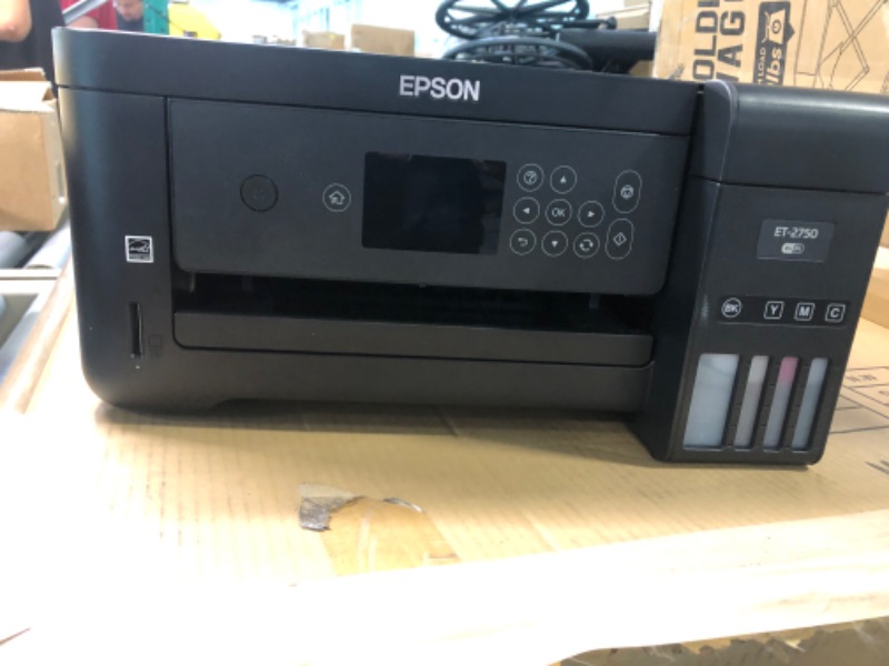 Photo 3 of Epson EcoTank ET-2750 Wireless  with Scanner, Copier and Ethernet, Regular EcoTank ET-2750 - Renewed