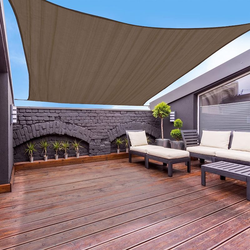 Photo 1 of 
Garden EXPERT 8'x10' Sun Shade Sail Brown Rectangle Canopy Sail Shade for Patio Garden Outdoor Backyard
Size:8'x10'