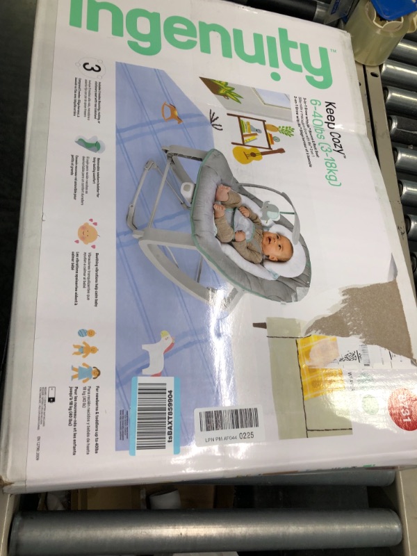 Photo 1 of Ingenuity Keep Cozy 3-in-1 Grow with Me Baby Bouncer, Rocker &#38; Toddler Seat - Weaver