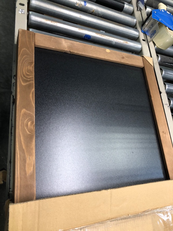 Photo 1 of Chalkboard Signs 40x20'' Sandwich Board Sign Outdoor Chalk Board Wooden A Frame Sandwich Sign Large Standing Chalkboard with Liquid & Solid Chalk for Party Wedding