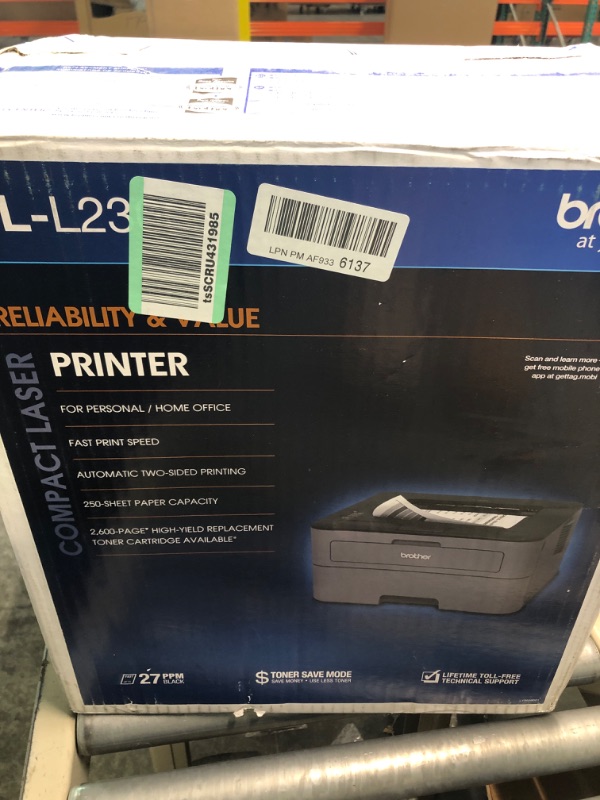 Photo 3 of Brother HL-L2300D Monochrome Laser Printer with Duplex Printing