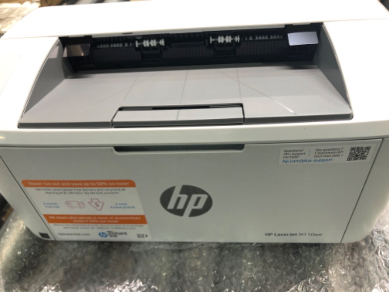 Photo 4 of LaserJet M110we Wireless Black and White Laser Printer with 6 months of Instant Ink included with HP+