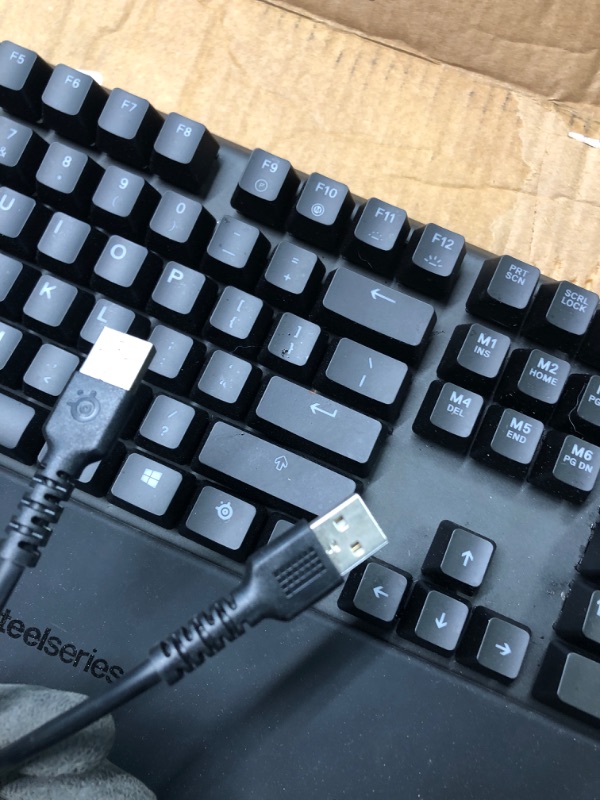 Photo 5 of New SteelSeries Apex Pro TKL 2023 Ed.- World's Fastest Mechanical Gaming Keyboard - Adjustable Actuation - Esports Tenkeyless - OLED Screen - RGB - PBT Keycaps - USB-C Apex Pro TKL 2023 Wired Keyboard