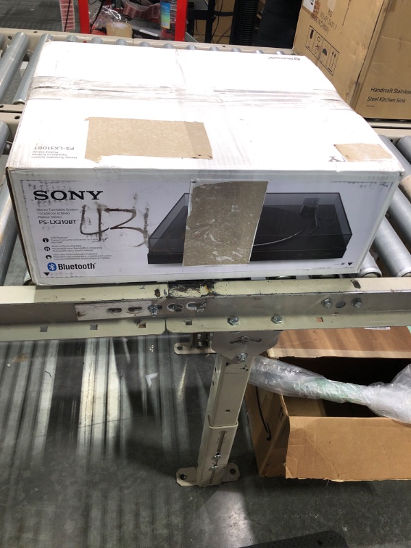 Photo 4 of Sony PS-LX310BT Belt Drive Turntable: Fully Automatic Wireless Vinyl Record Player with Bluetooth and USB Output Black brand new, opened box for pictures