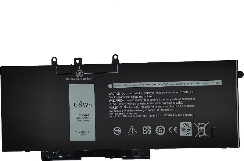 Photo 1 of Fully GJKNX Replacement Laptop Battery Compatible with Dell Precision 15 3520 Latitude E5580 E5480 E5280 E5490 E5590 Series GD1JP 0GD1JP (7.6V 68WH)