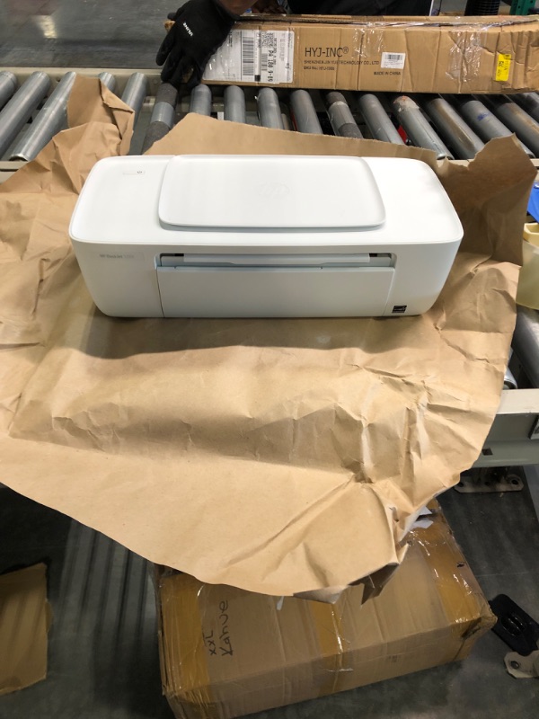 Photo 2 of HP Deskjet 1255 Compact Wired Single-Function Color Inkjet Printer Portable Home Office Equipment, White - Print Only, USB Connectivity, 4800 x 1200 dpi, 8.5" x 14", Cbmou Printer_Cable