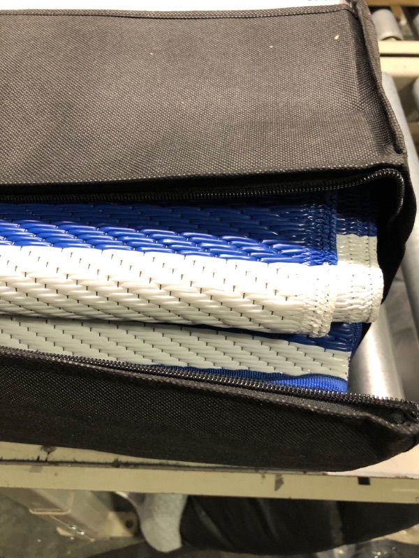 Photo 1 of  Ground Mat, Blue and White with carrying case