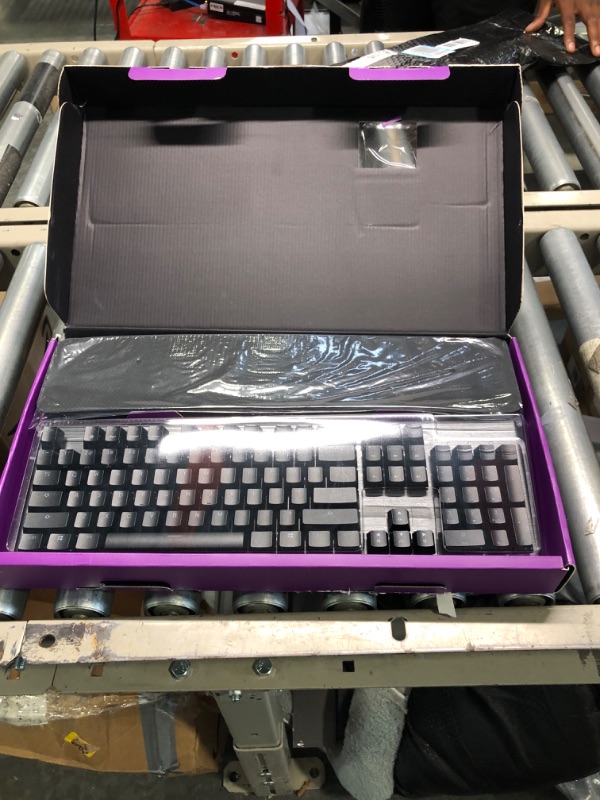 Photo 2 of  RGB Mechanical Keyboard, 104-Key Outemu Blue Switches, Full NKRO, Detachable Wrist Rest, Light FX RGB, . Keyboard (Outemu Blue)