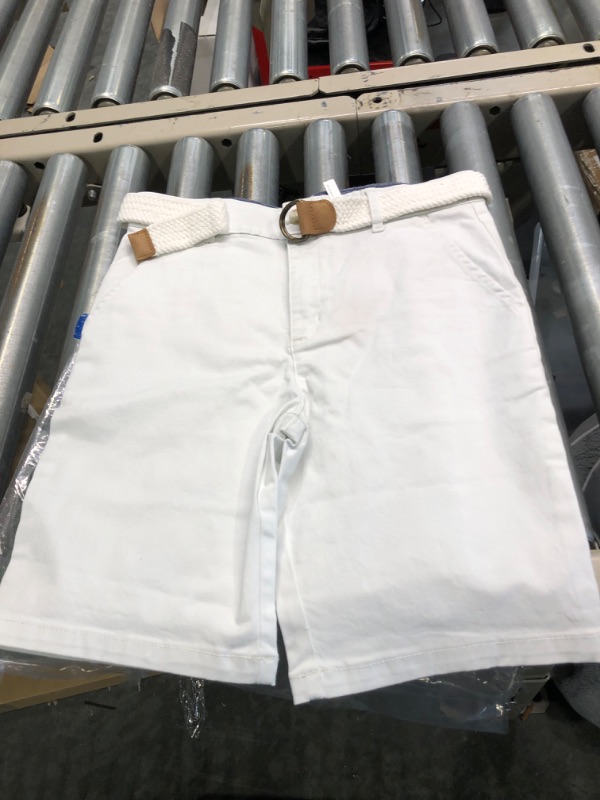 Photo 3 of Boys Belted Chino Shorts - Simplywht, Gymboree