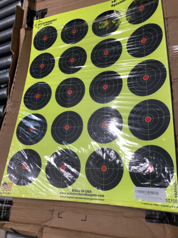 Photo 1 of 18"x24" 4" bullseye splatter target 19 sheets