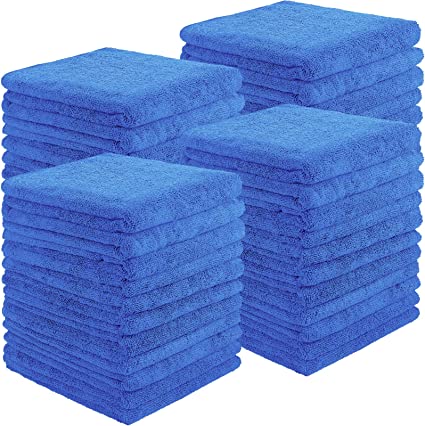 Photo 1 of 36 Packs of Bleach Proof Towels Microfiber Absorbent Salon Towels Bleach Resistant Salon Hand Towels for Gym, Bath, Spa, Shaving, Shampoo, Home Hair Drying, 16 x 28 Inches (BLUE)