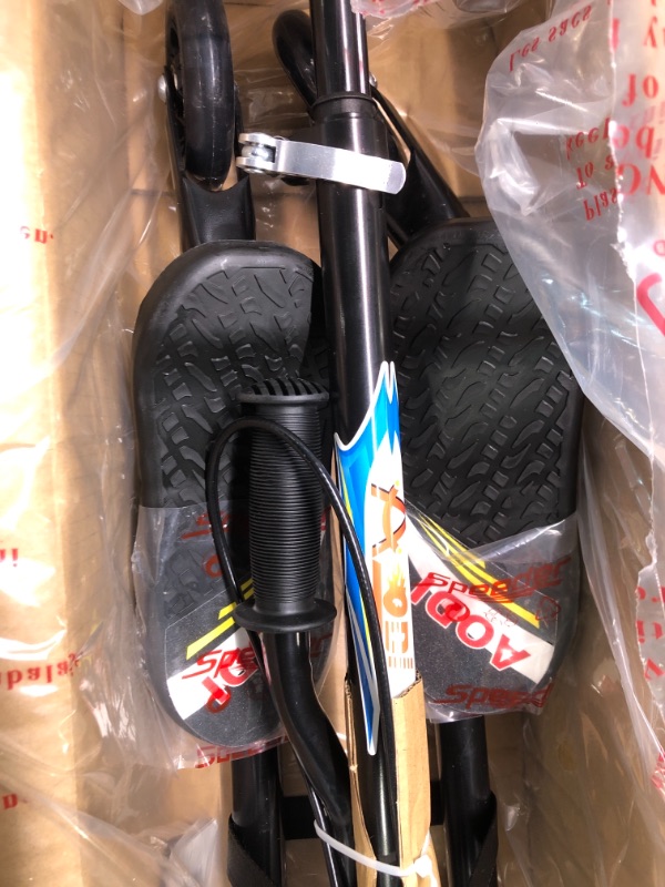 Photo 1 of AODI Swing Scooter for Kids, 3 Wheels Foldable Wiggle Scooter Push Drifting with Adjustable & 2 Rear LED Wheels Kicks Scooter for Boys and Girls Ages 3-8 Black