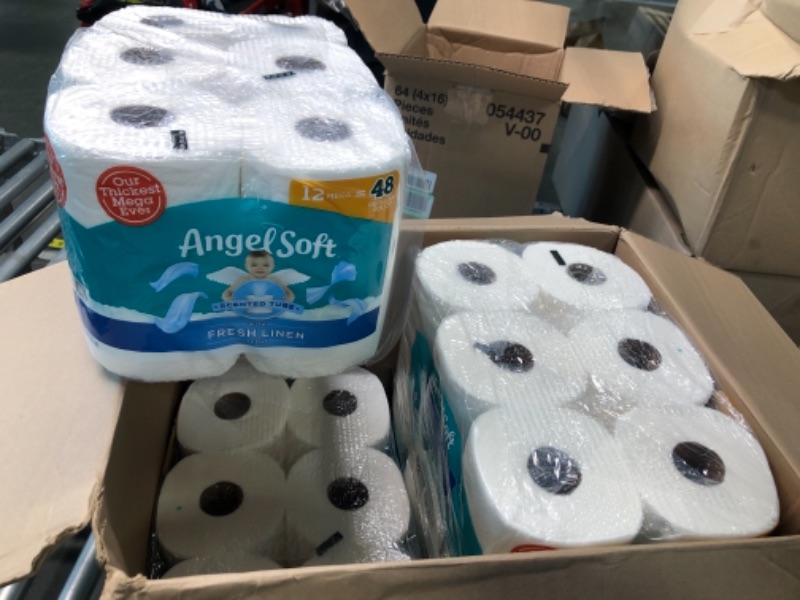 Photo 2 of Angel Soft Toilet Paper with Fresh Linen Scented Tube 48 Mega Rolls
