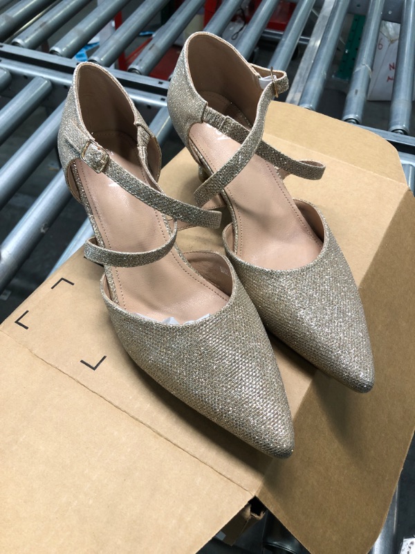 Photo 1 of Eugisy high heels glitter size 11 Gold Glitter