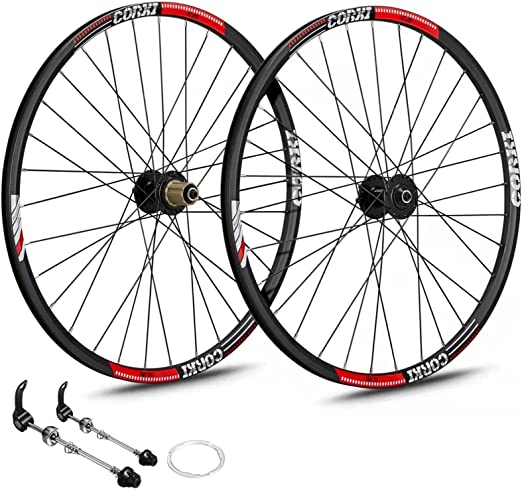 Photo 1 of Corki Dual Disc Mountain Bike Wheels 26 27.5 29 x1.5-2.6 Inch Aluminum Alloy
