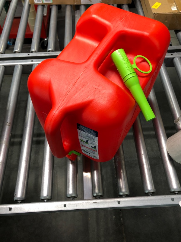 Photo 2 of Scepter FSCG552 Fuel Container with Spill Proof SmartControl Spout, Red Gas Can, 5 Gallon 5 Gallon Red Gas Can