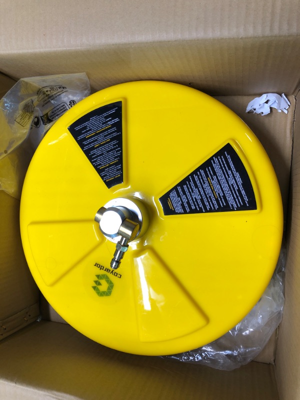 Photo 1 of BE PRESSURE 85.403.014 14" Whirl-A-Way Flat Surface Cleaner, Yellow