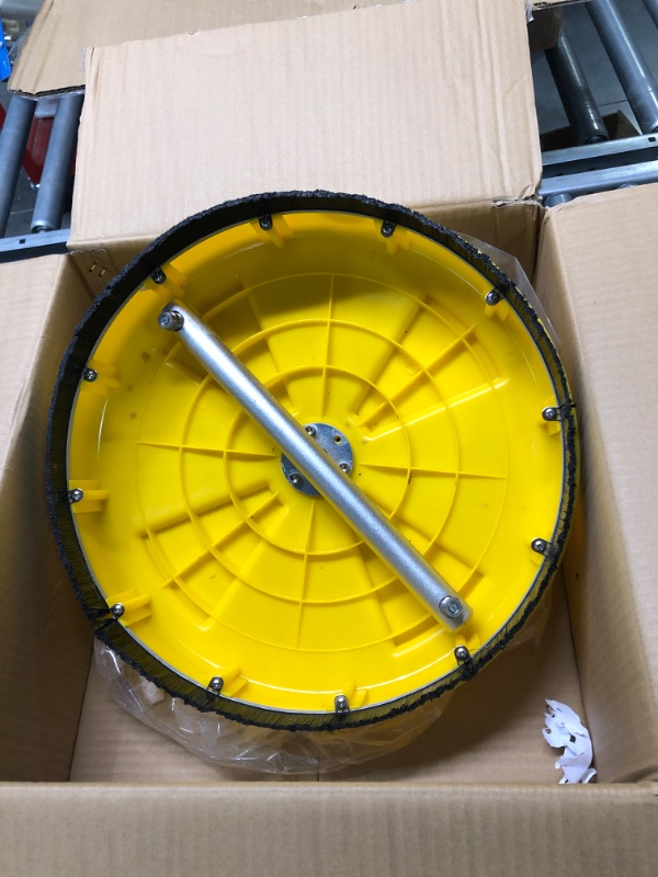 Photo 1 of BE PRESSURE 85.403.014 14" Whirl-A-Way Flat Surface Cleaner, Yellow