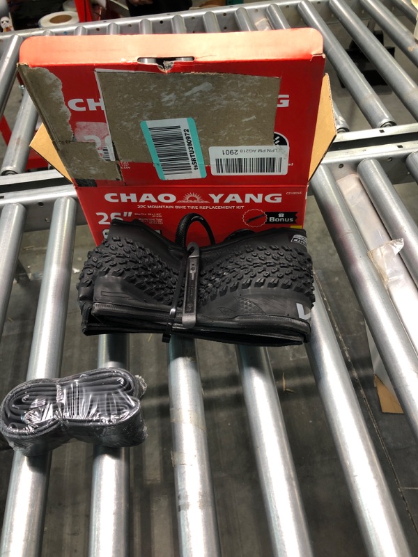 Photo 1 of Chao YANG Mountain Bike Tire Replacement Kit, 26’’×1.95, Dual Compound 2C-MTB Tires, Featured with Double Tread Puncture Protection, for On or Off Road Use, 1-Pack