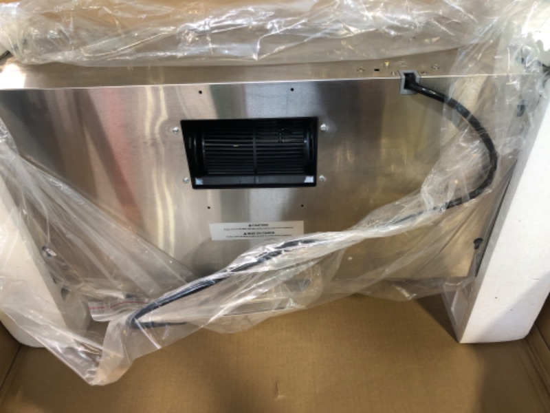 Photo 4 of 30 Inch Under Cabinet Range Hood, thermomate 230CFM Slim Vent Hood with 3 Speed Exhaust Fan, Insert Ducted Range Hood with 2 LED Lights, Stainless Steel Silver