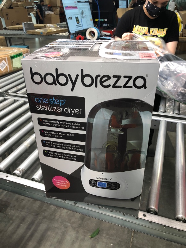 Photo 3 of Baby Brezza Baby Bottle Sterilizer and Dryer Machine – Electric Steam Sterilization - Universal Fit - Pacifiers, Glass, Plastic, and Newborn Feeding Bottles