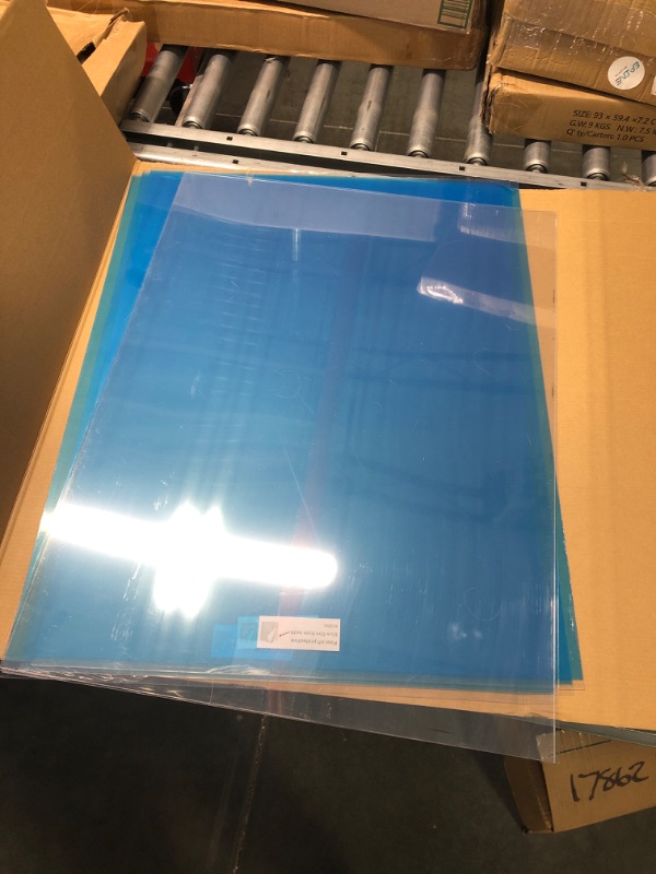 Photo 2 of 1 Pack of 5: Mifflin Clear Plastic Sheet PET Material 18" x 24"