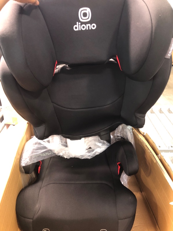 Photo 2 of Diono Cambria 2 XL 2022, Dual Latch Connectors, 2-in-1 Belt Positioning Booster Seat, High-Back to Backless Booster with Space and Room to Grow, 8 Years 1 Booster Seat, Black NEW! Black